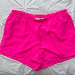 Urban Renewal Hot Pink Elastic Shorts
